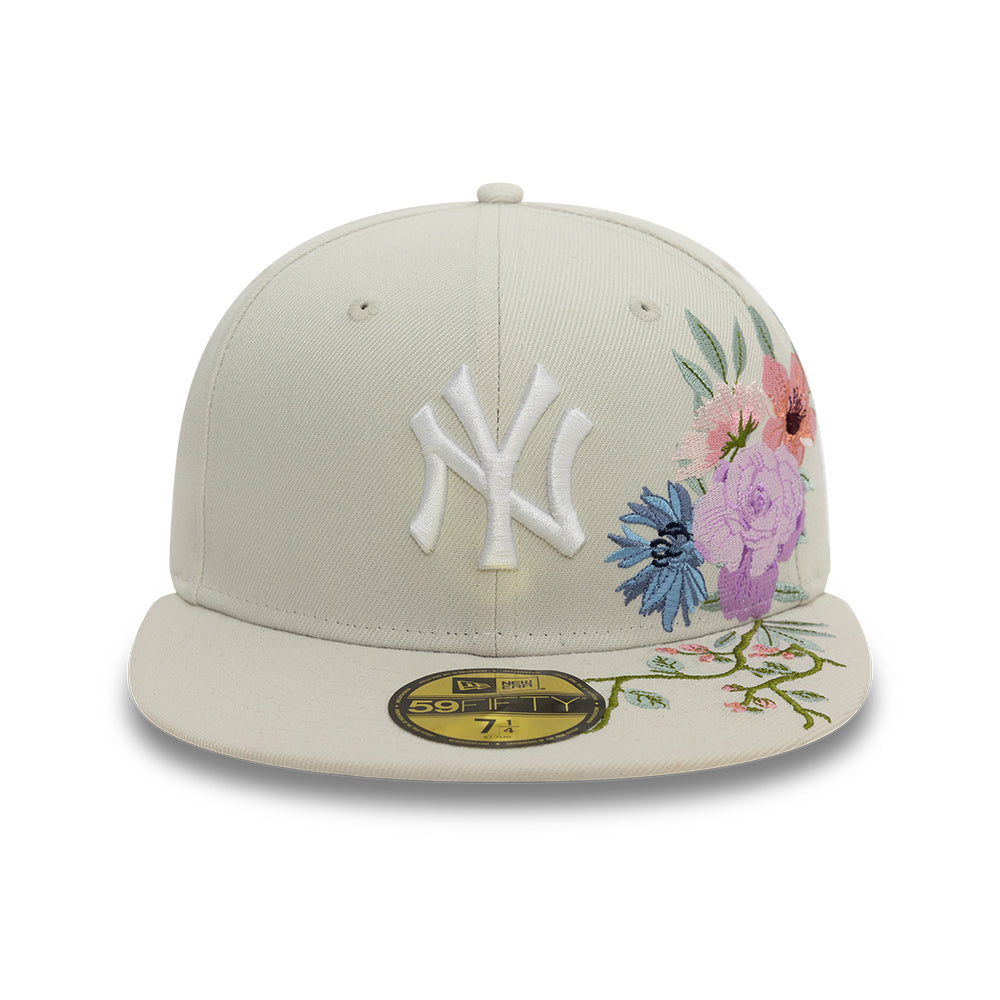 New York Yankees Floral 59Fifty MLB Vintage Snapback Baseball Cap Adjustable Streetwear Hat