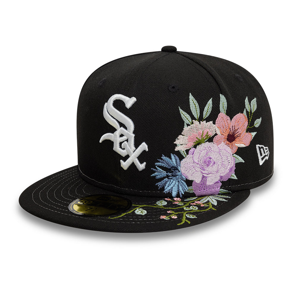 Chicago White Sox Floral 59Fifty MLB Vintage Snapback Baseball Cap Adjustable Streetwear Hat