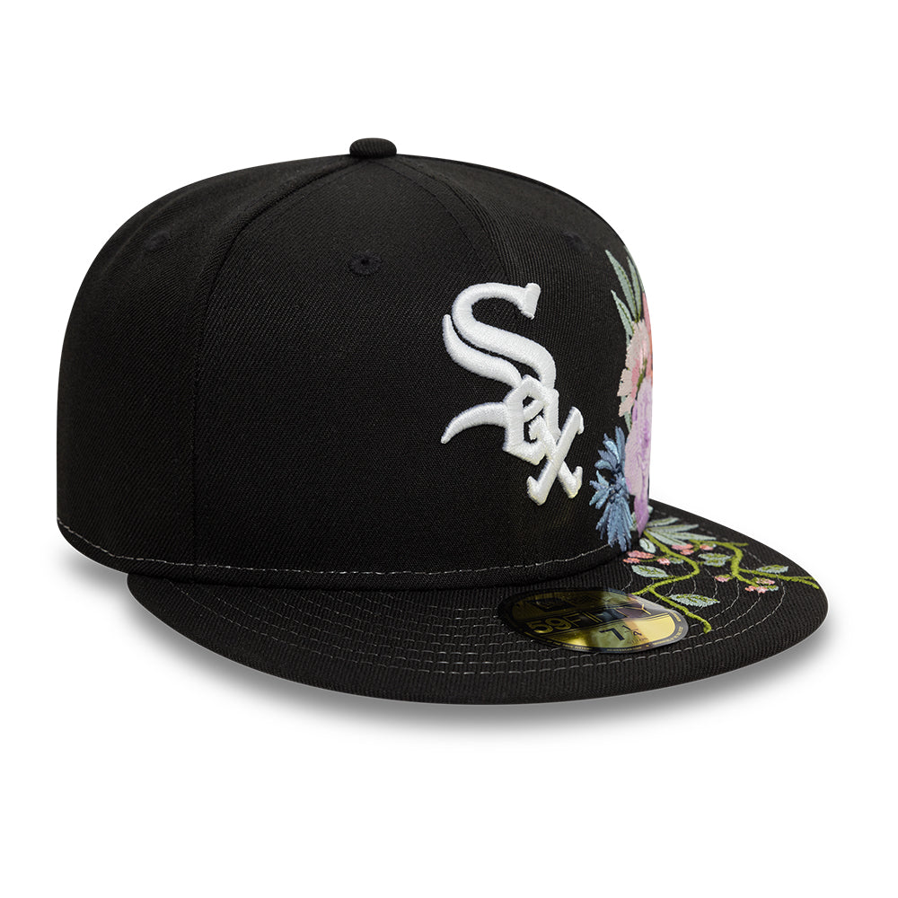 Chicago White Sox Floral 59Fifty MLB Vintage Snapback Baseball Cap Adjustable Streetwear Hat