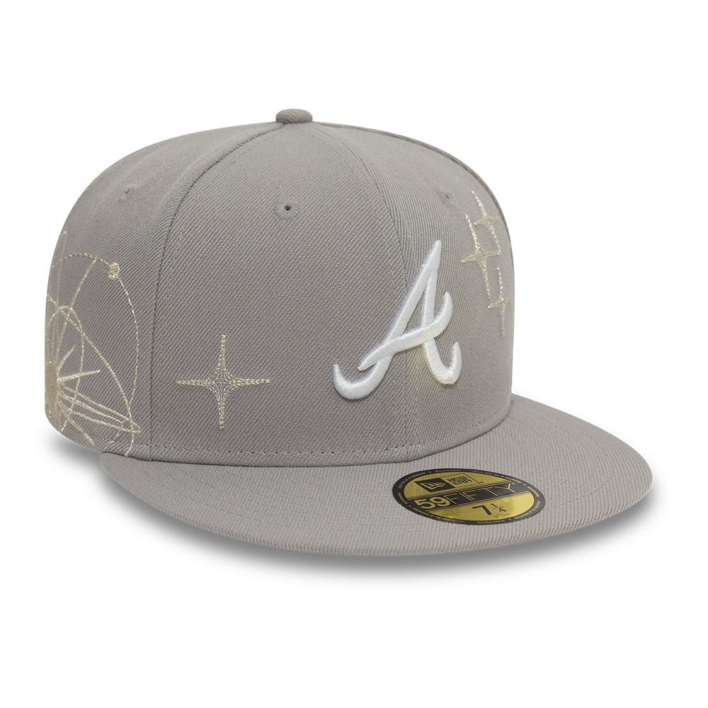 Atlanta Braves Zodiac 59Fifty Fitted MLB Vintage Snapback Baseball Cap Adjustable Streetwear Hat