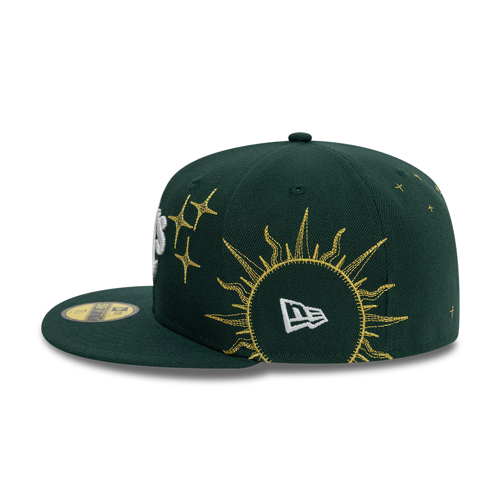 Oakland Athletics Zodiac 59Fifty Fitted MLB Vintage Snapback Baseball Cap Adjustable Streetwear Hat