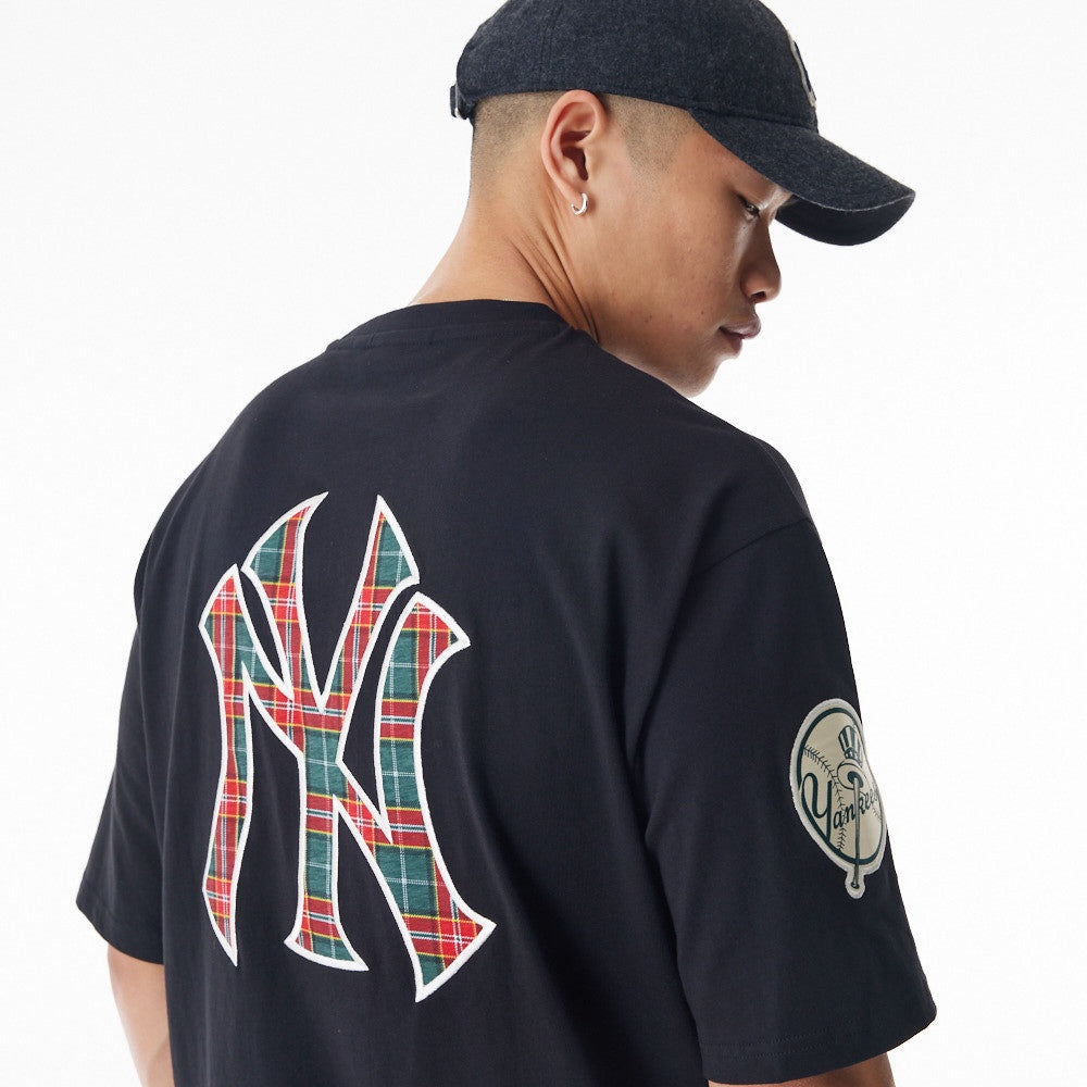New Era Tartan Os Tee New York Yankees MLB Vintage Snapback Baseball Cap Adjustable Streetwear Hat