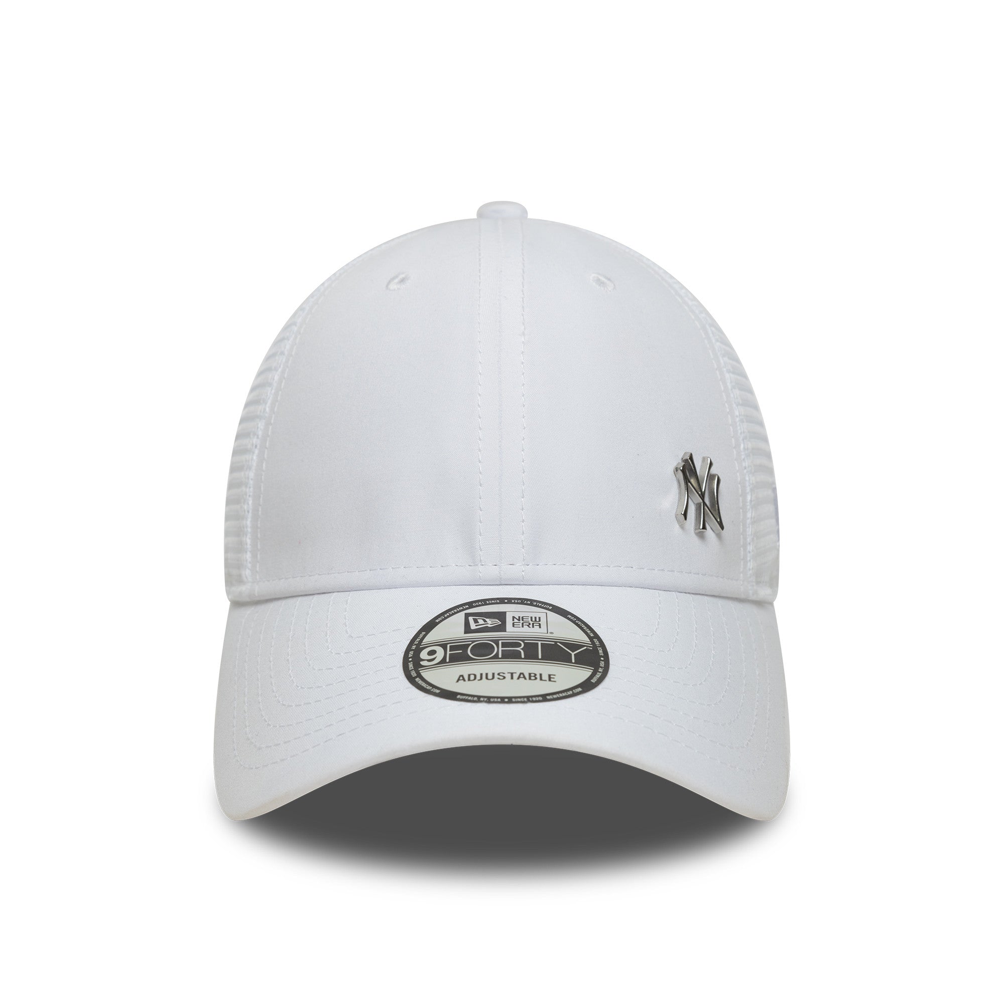 New York Yankees Flawless 9Forty Trucker Snapback White MLB Vintage Snapback Baseball Cap Adjustable Streetwear Hat