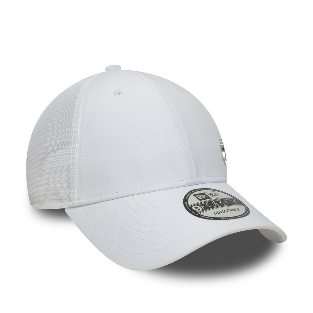 New York Yankees Flawless 9Forty Trucker Snapback White MLB Vintage Snapback Baseball Cap Adjustable Streetwear Hat