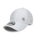 New York Yankees Flawless 9Forty Trucker Snapback White MLB Vintage Snapback Baseball Cap Adjustable Streetwear Hat