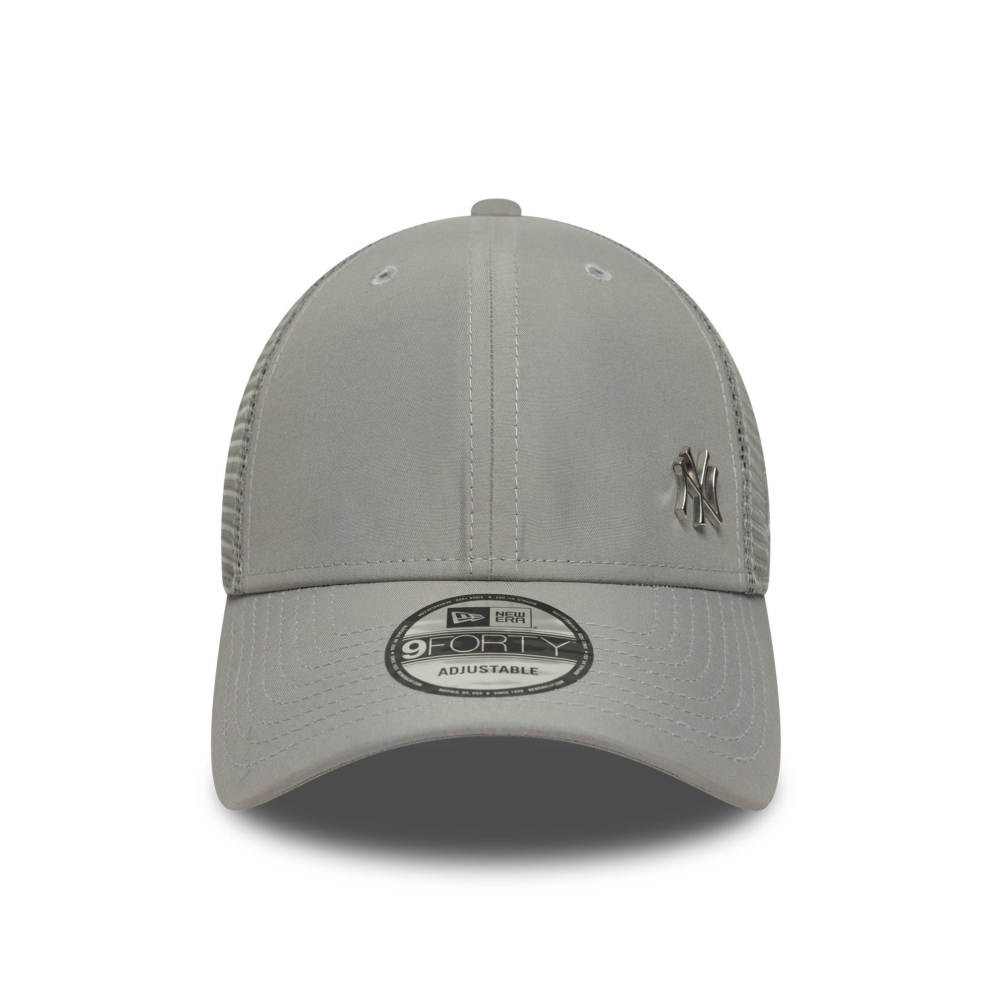 New York Yankees Flawless 9Forty Trucker Grey MLB Vintage Snapback Baseball Cap Adjustable Streetwear Hat