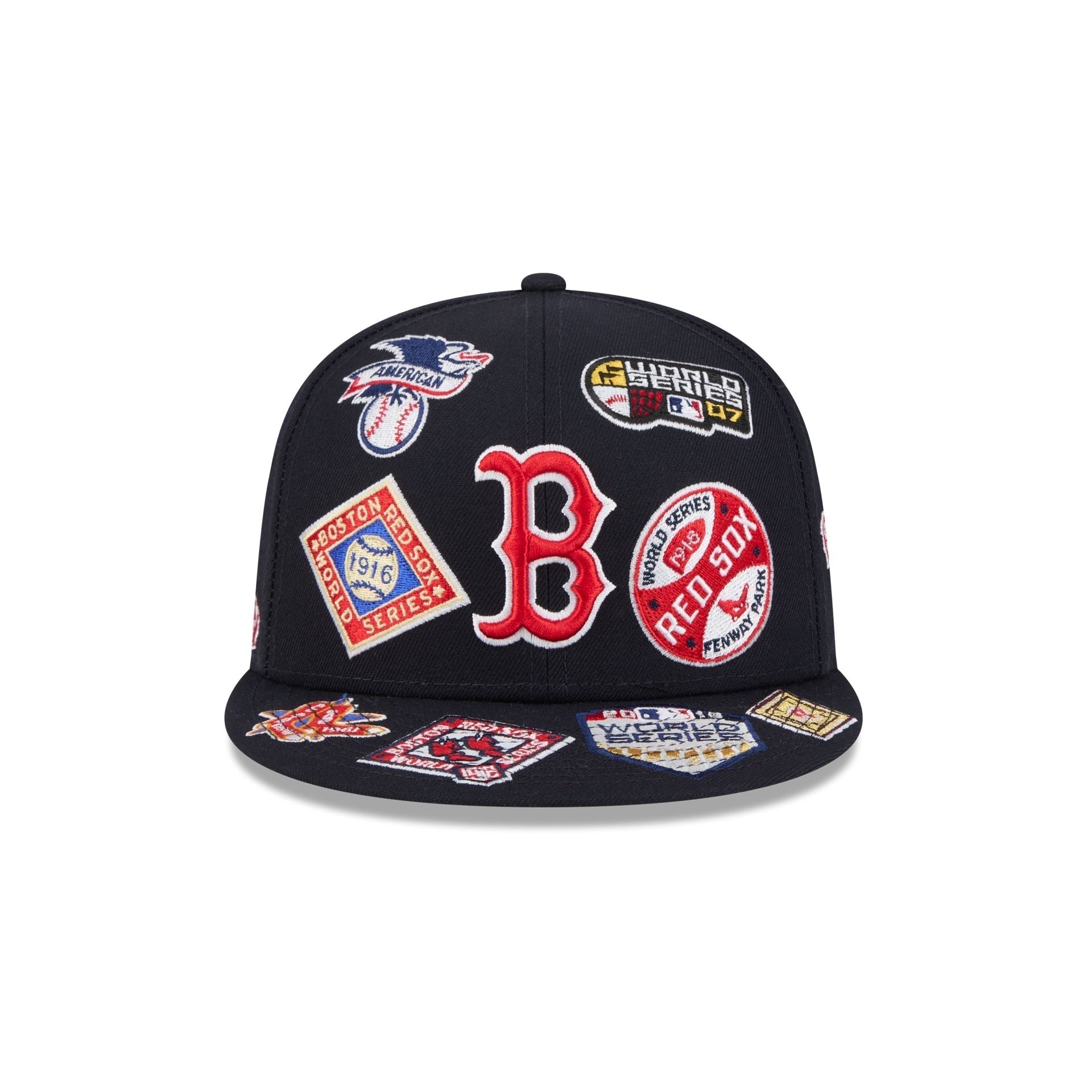 Boston Red Sox All Over Patch 59Fifty MLB Vintage Snapback Baseball Cap Adjustable Streetwear Hat