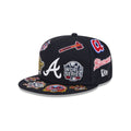 Atlanta Braves All Over Patch 59Fifty Fitted MLB Vintage Snapback Baseball Cap Adjustable Streetwear Hat