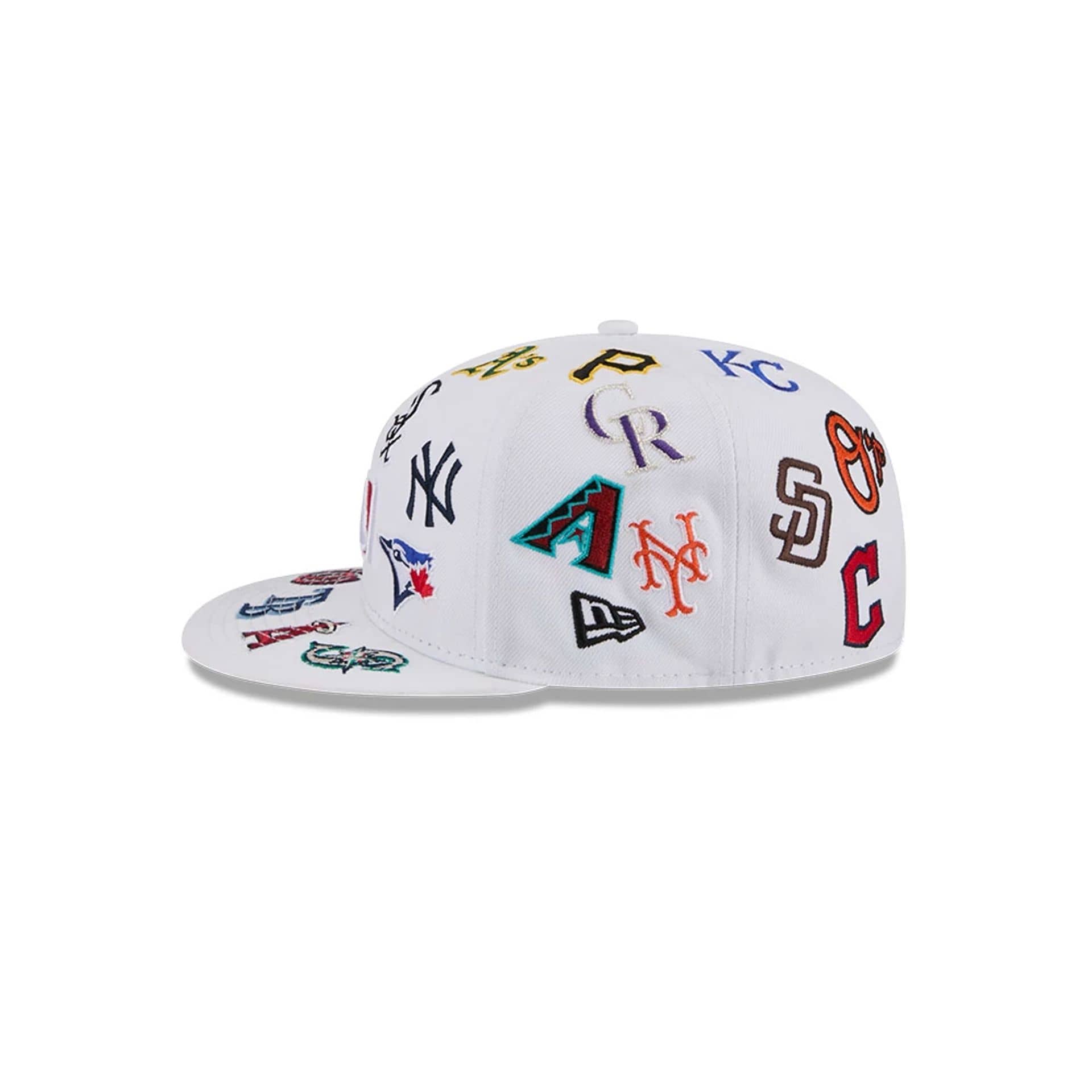 All Over Patch 59Fifty Fitted MLB Vintage Snapback Baseball Cap Adjustable Streetwear Hat