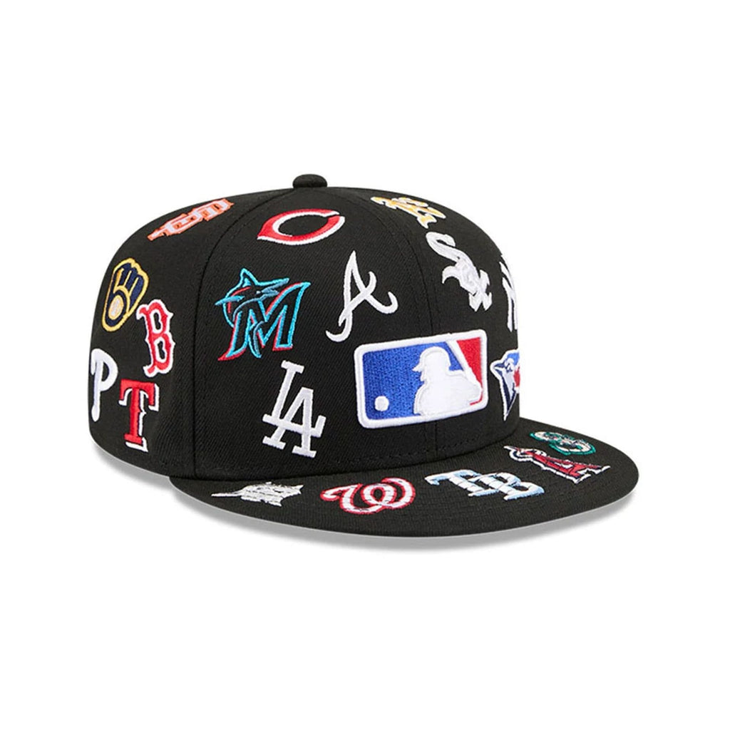 All Over Patch 59Fifty Fitted MLB Vintage Snapback Baseball Cap Adjustable Streetwear Hat