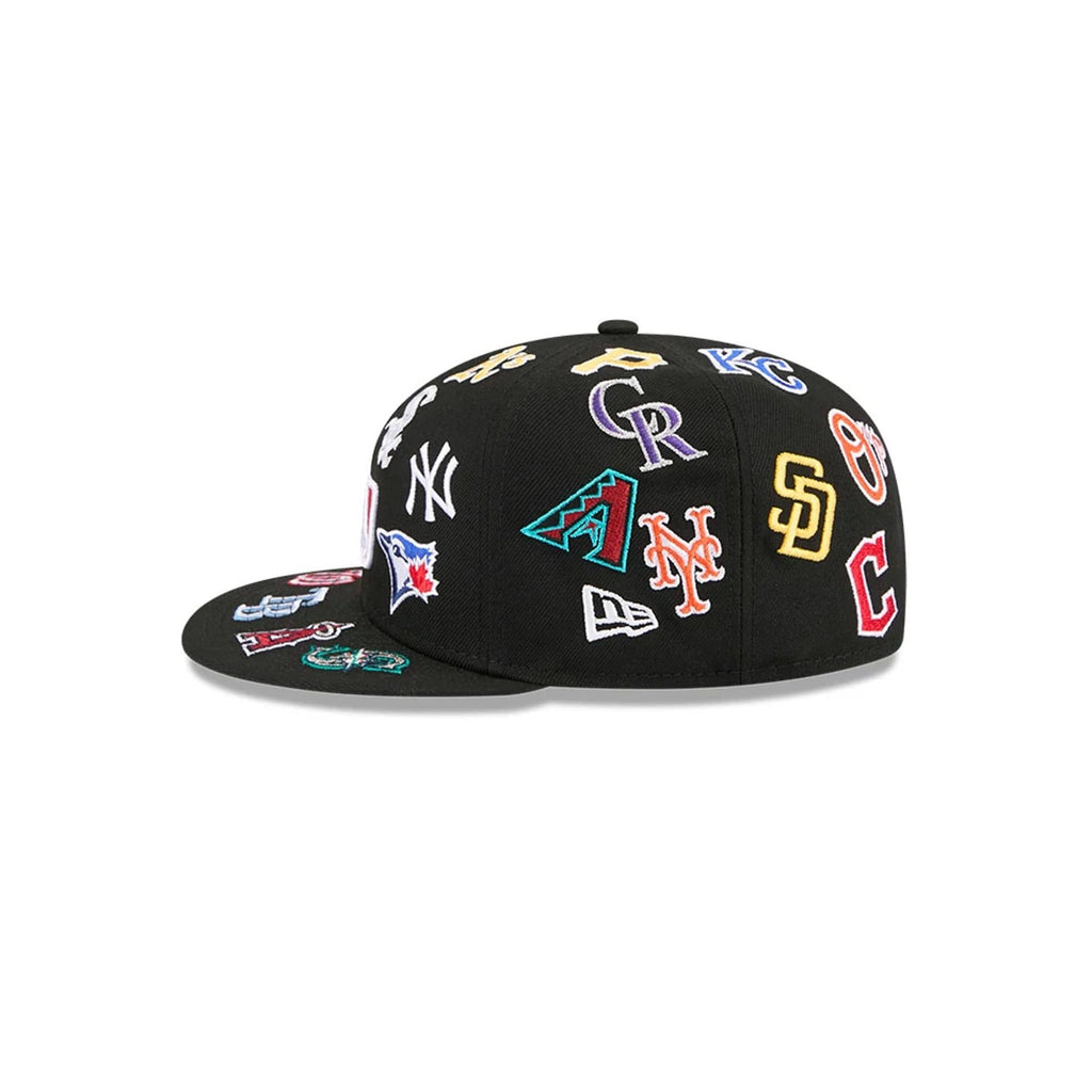 All Over Patch 59Fifty Fitted MLB Vintage Snapback Baseball Cap Adjustable Streetwear Hat