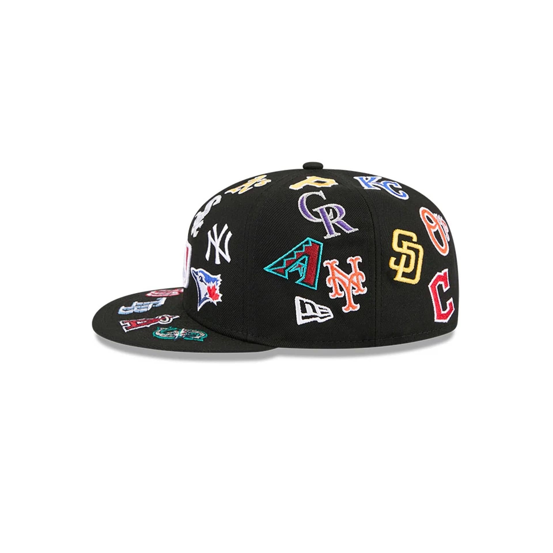 All Over Patch 59Fifty Fitted MLB Vintage Snapback Baseball Cap Adjustable Streetwear Hat