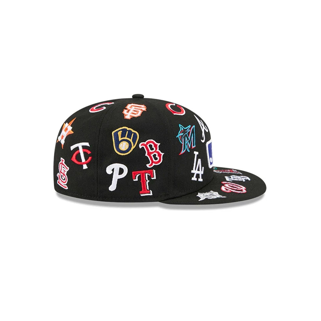 All Over Patch 59Fifty Fitted MLB Vintage Snapback Baseball Cap Adjustable Streetwear Hat