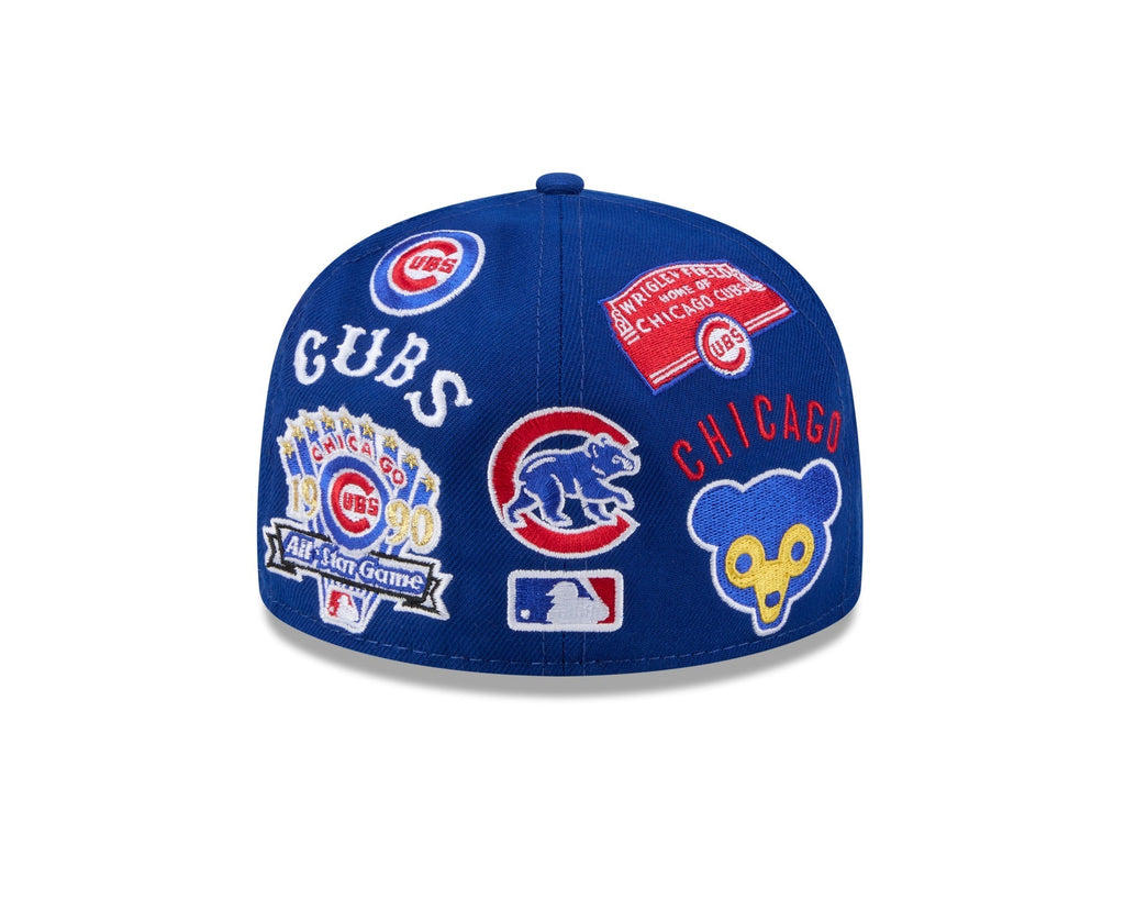 Chicago Cubs All Over Patch 59Fifty Fitted MLB Vintage Snapback Baseball Cap Adjustable Streetwear Hat