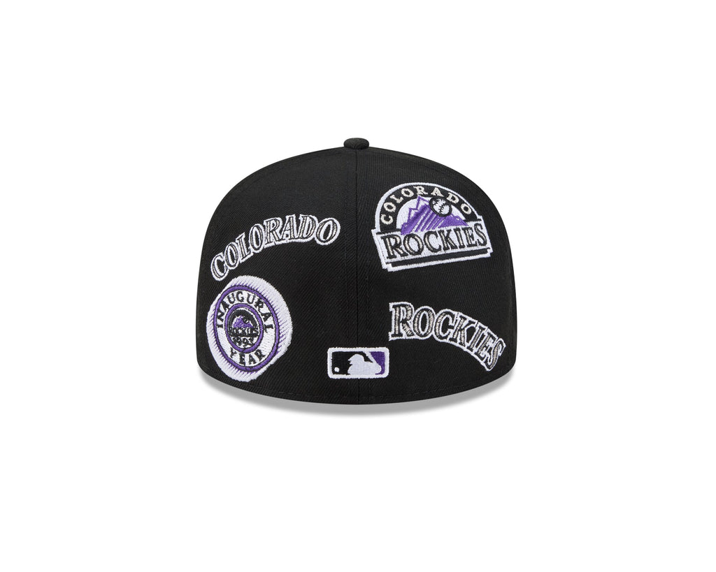 Colorado Rockies All Over Patch 59Fifty Fitted MLB Vintage Snapback Baseball Cap Adjustable Streetwear Hat
