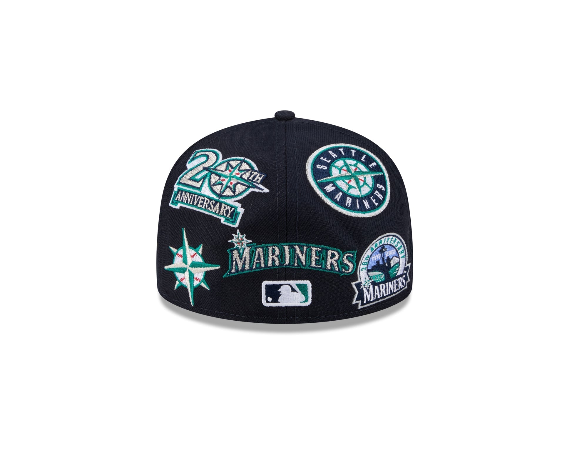 Seattle Mariners All Over Patch 59Fifty Fitted MLB Vintage Snapback Baseball Cap Adjustable Streetwear Hat