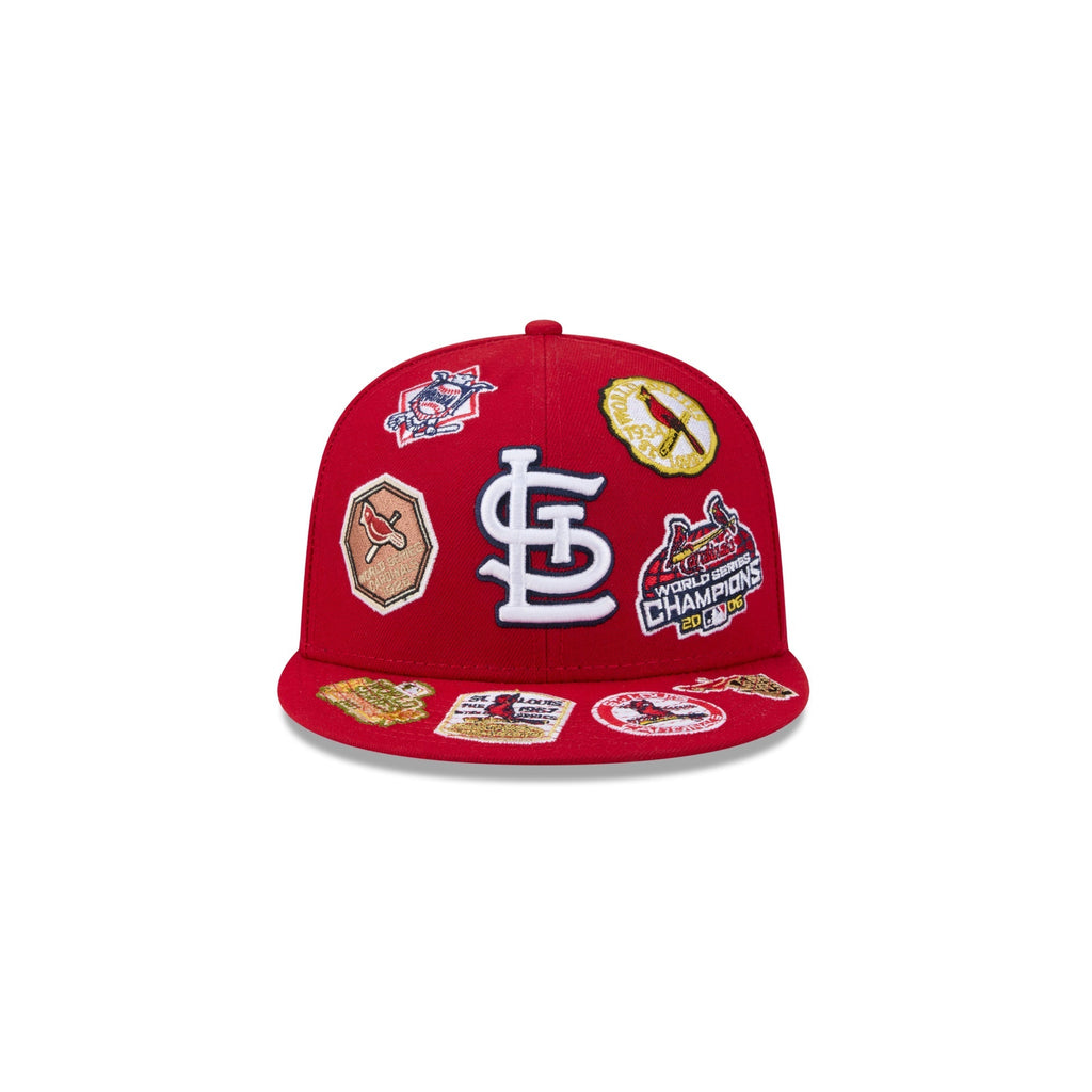 St Louis Cardinals All Over Patch 59Fifty MLB Vintage Snapback Baseball Cap Adjustable Streetwear Hat