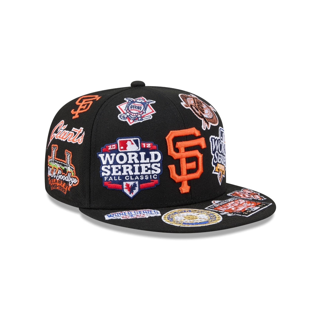 San Francisco Giants All Over Patch 59Fifty Fitted MLB Vintage Snapback Baseball Cap Adjustable Streetwear Hat