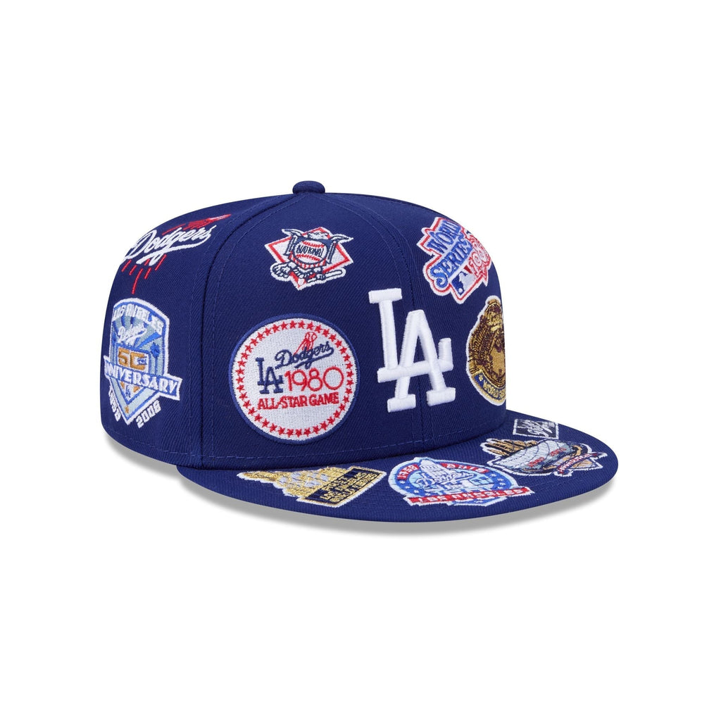 Los Angeles Dodgers All Over Patch 59Fifty MLB Vintage Snapback Baseball Cap Adjustable Streetwear Hat
