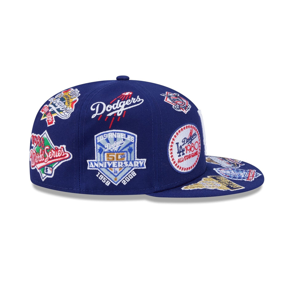Los Angeles Dodgers All Over Patch 59Fifty MLB Vintage Snapback Baseball Cap Adjustable Streetwear Hat