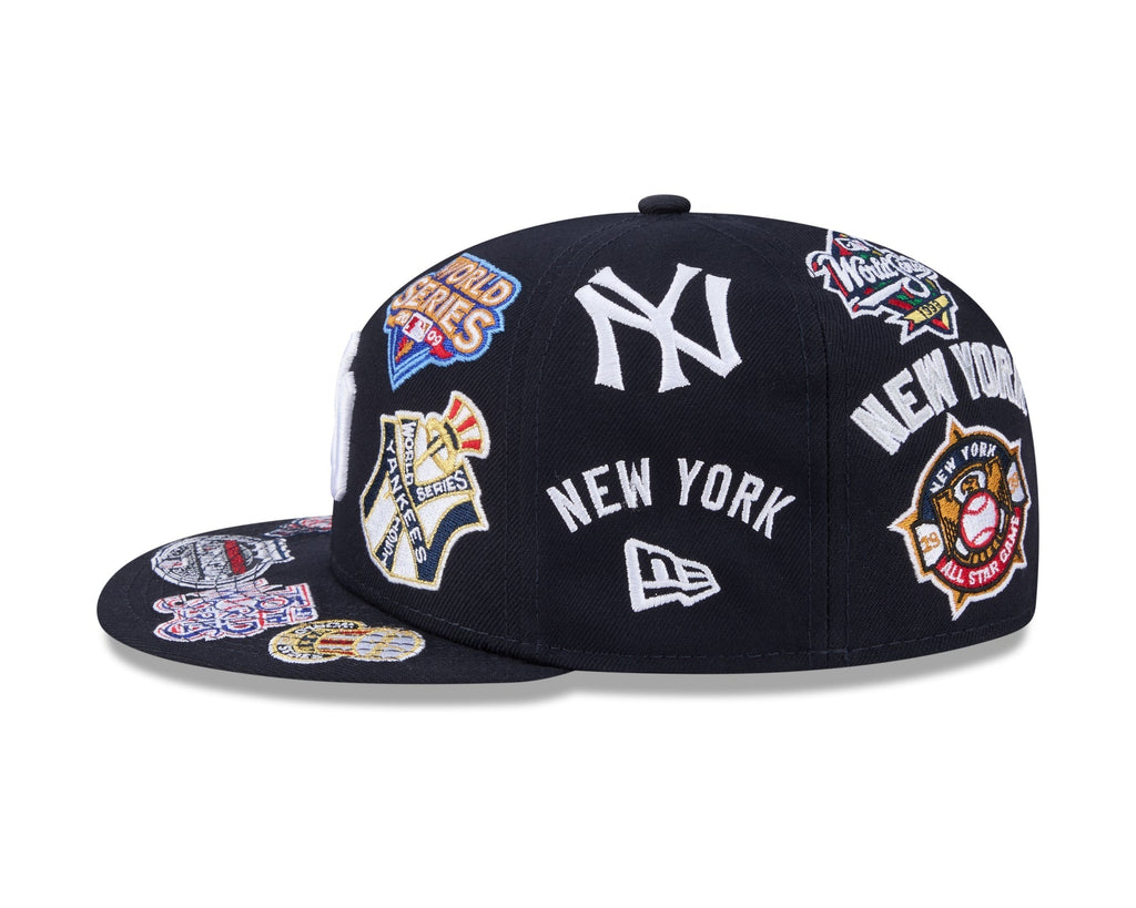 New York Yankees All Over Patch 59Fifty MLB Vintage Snapback Baseball Cap Adjustable Streetwear Hat