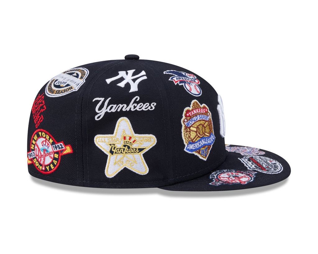New York Yankees All Over Patch 59Fifty MLB Vintage Snapback Baseball Cap Adjustable Streetwear Hat