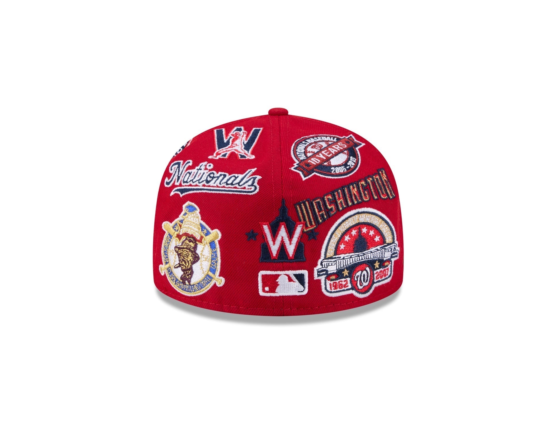 Washington Nationals All Over Patch 59Fifty Fitted MLB Vintage Snapback Baseball Cap Adjustable Streetwear Hat
