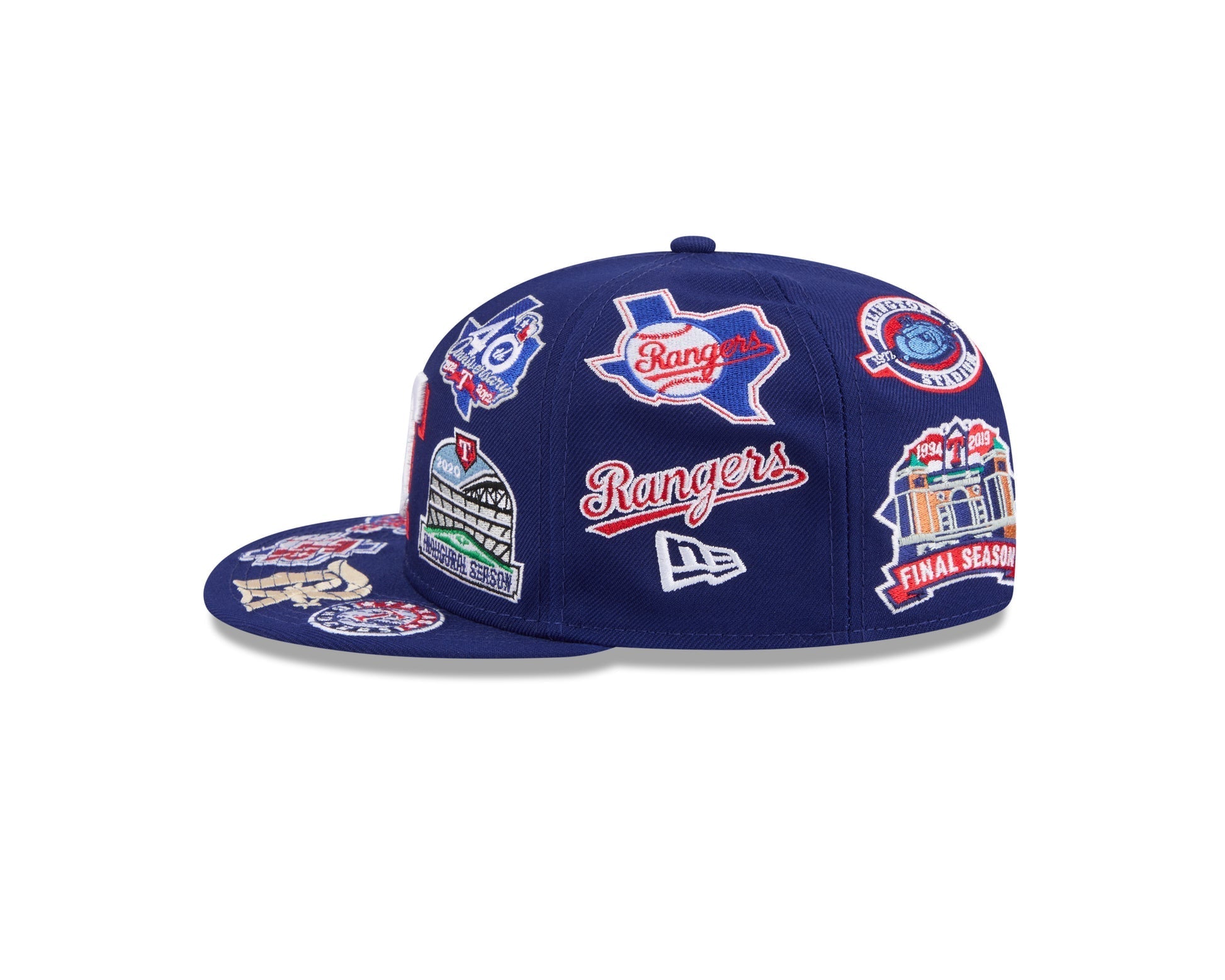 Texas Rangers All Over Patch 59Fifty Fitted MLB Vintage Snapback Baseball Cap Adjustable Streetwear Hat