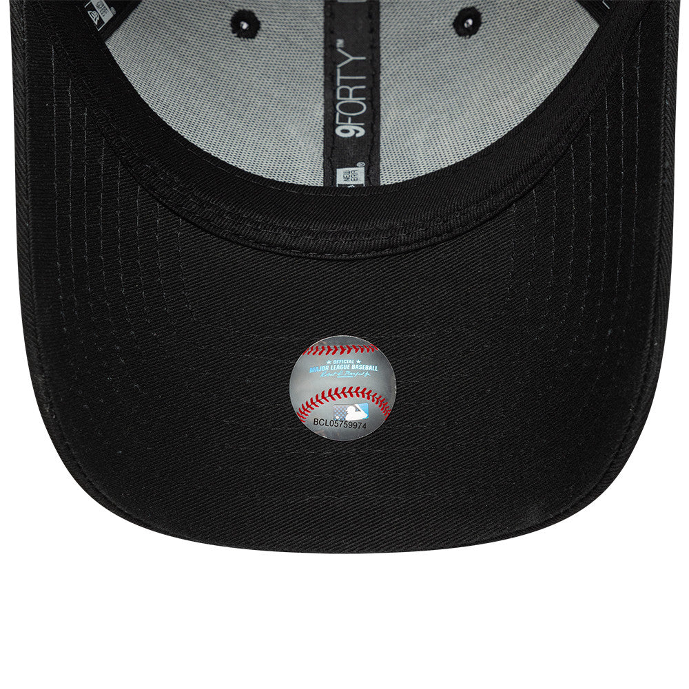 New York Yankees Apple Icon 9Forty Strapback Black MLB Vintage Snapback Baseball Cap Adjustable Streetwear Hat