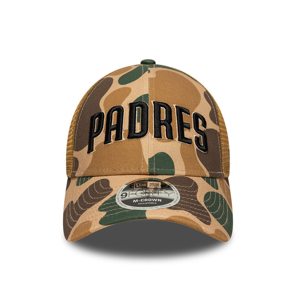 San Diego Padres 9Forty M Crown Trucker Snapback MLB Vintage Snapback Baseball Cap Adjustable Streetwear Hat