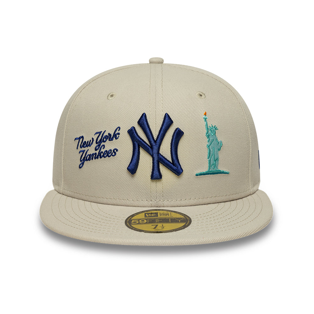 New York Yankees City Icon 59Fifty Fitted MLB Vintage Snapback Baseball Cap Adjustable Streetwear Hat
