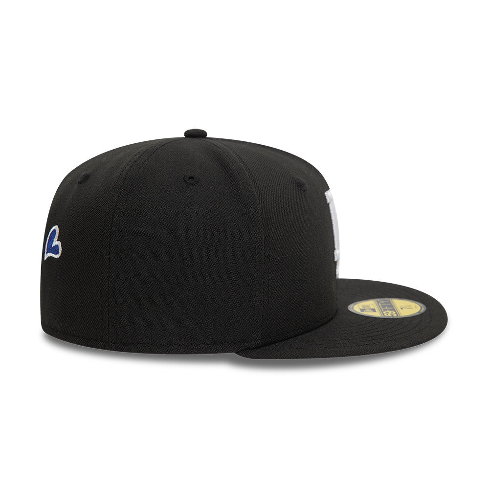Los Angeles Dodgers Heart Icon 59Fifty Fitted MLB Vintage Snapback Baseball Cap Adjustable Streetwear Hat