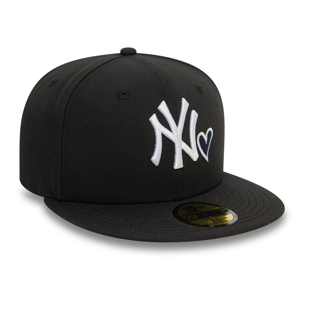 New York Yankees Heart Icon 59Fifty Fitted MLB Vintage Snapback Baseball Cap Adjustable Streetwear Hat