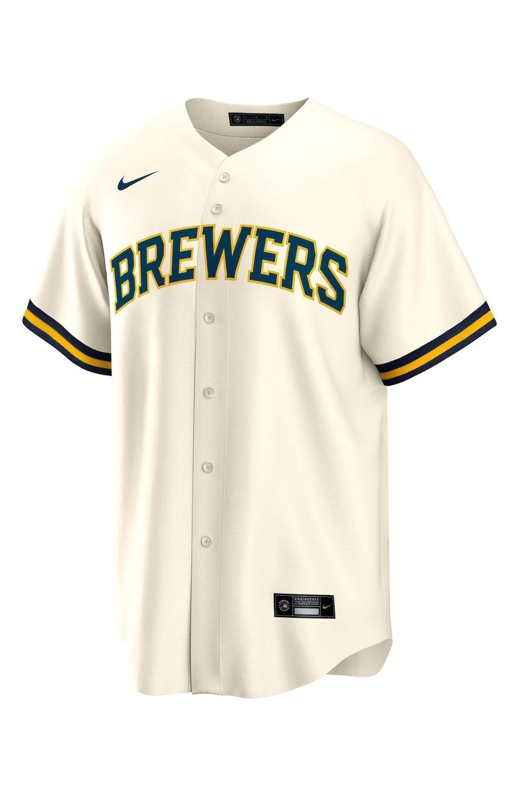 Milwaukee Brewers Nike Cream Jersey MLB Vintage Snapback Baseball Cap Adjustable Streetwear Hat