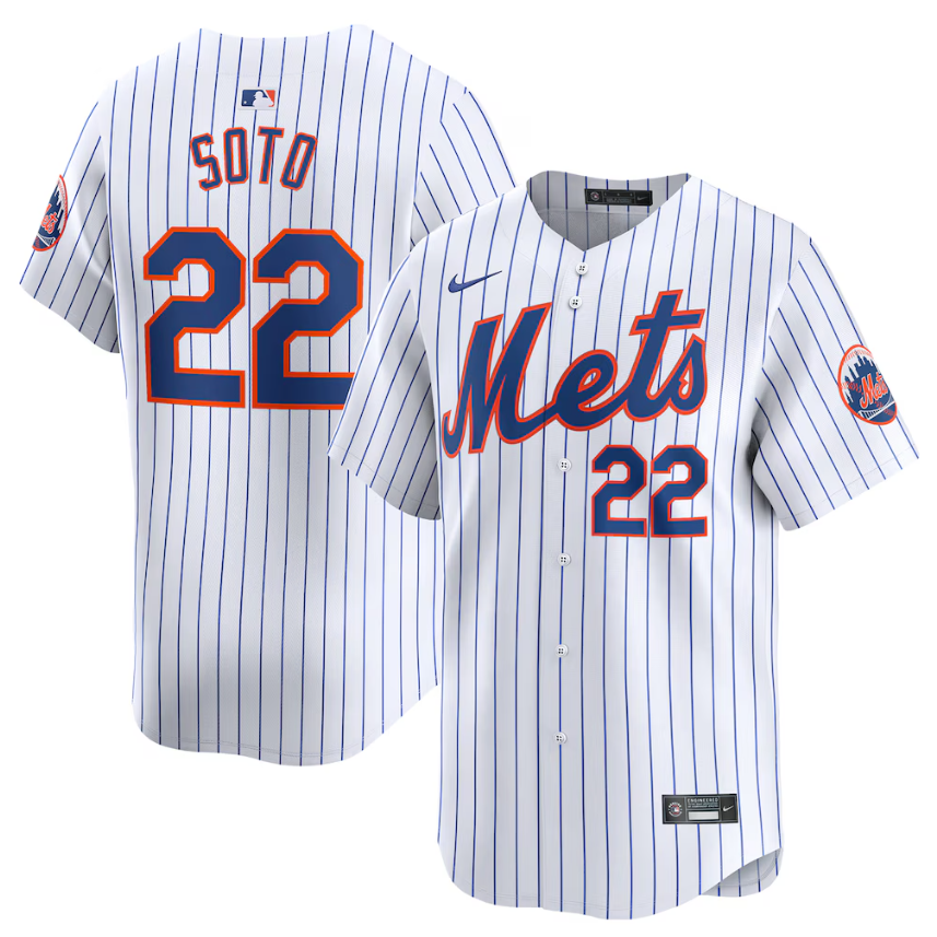 Juan Soto New York Mets Home Limited Jersey Nike MLB Vintage Snapback Baseball Cap Adjustable Streetwear Hat