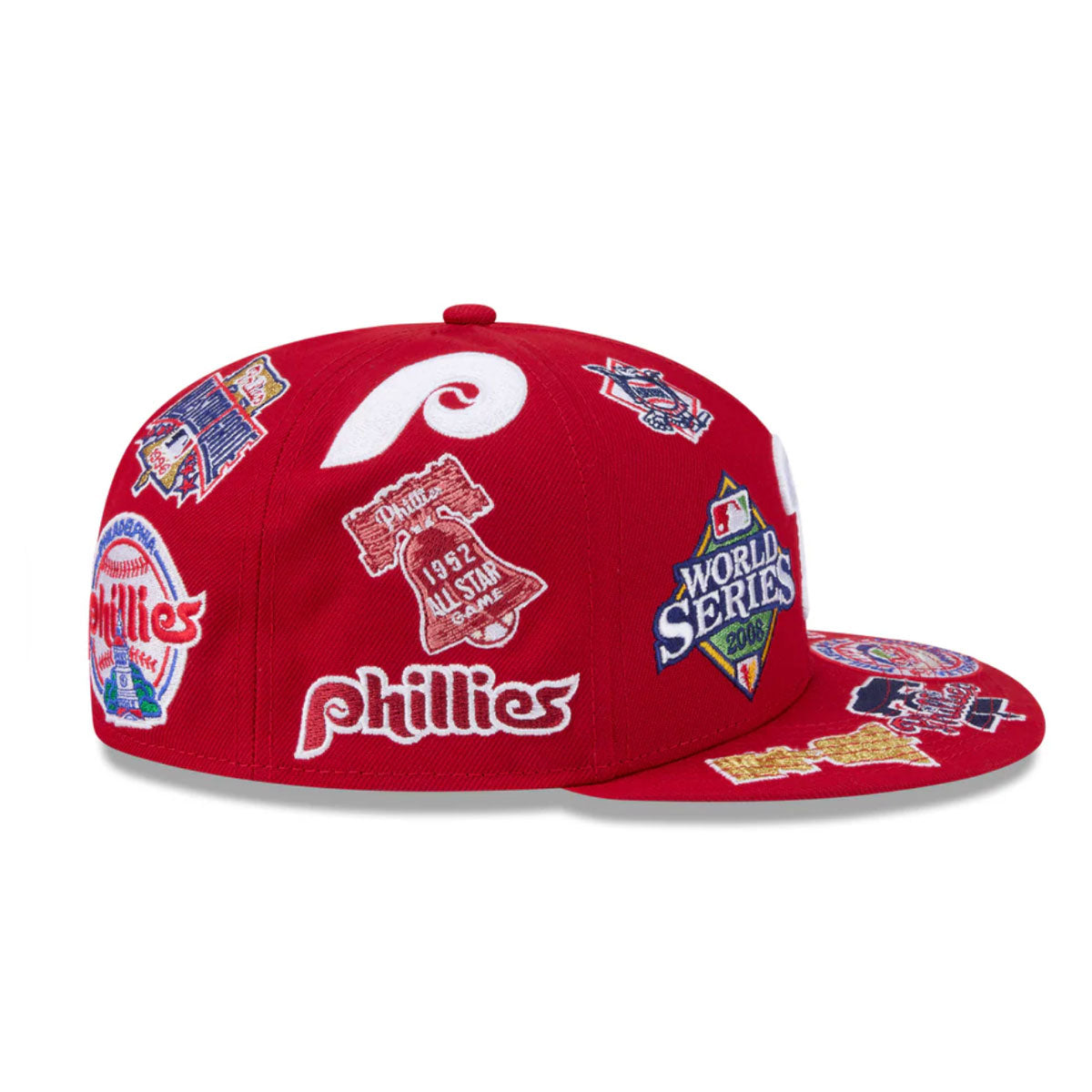 Philadelphia Phillies All Over Patch 59Fifty Fitted MLB Vintage Snapback Baseball Cap Adjustable Streetwear Hat
