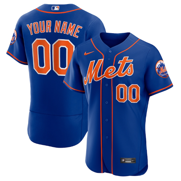 New York Mets Authentic Blue Jersey MLB Vintage Snapback Baseball Cap Adjustable Streetwear Hat