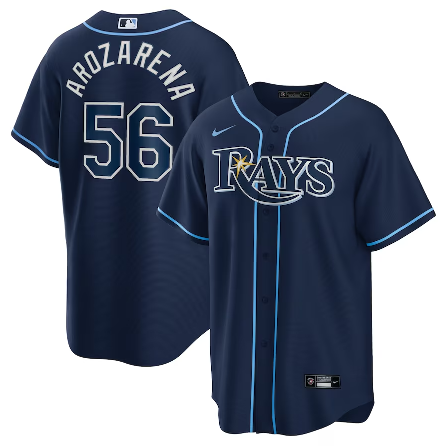 Tampa Bay Rays Replica Blue Jersey MLB Vintage Snapback Baseball Cap Adjustable Streetwear Hat