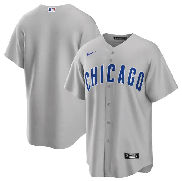 Chicago Cubs Replica Gray Jersey MLB Vintage Snapback Baseball Cap Adjustable Streetwear Hat