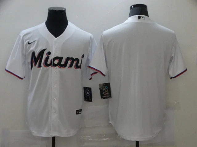 Miami Marlins Nike White Jersey MLB Vintage Snapback Baseball Cap Adjustable Streetwear Hat