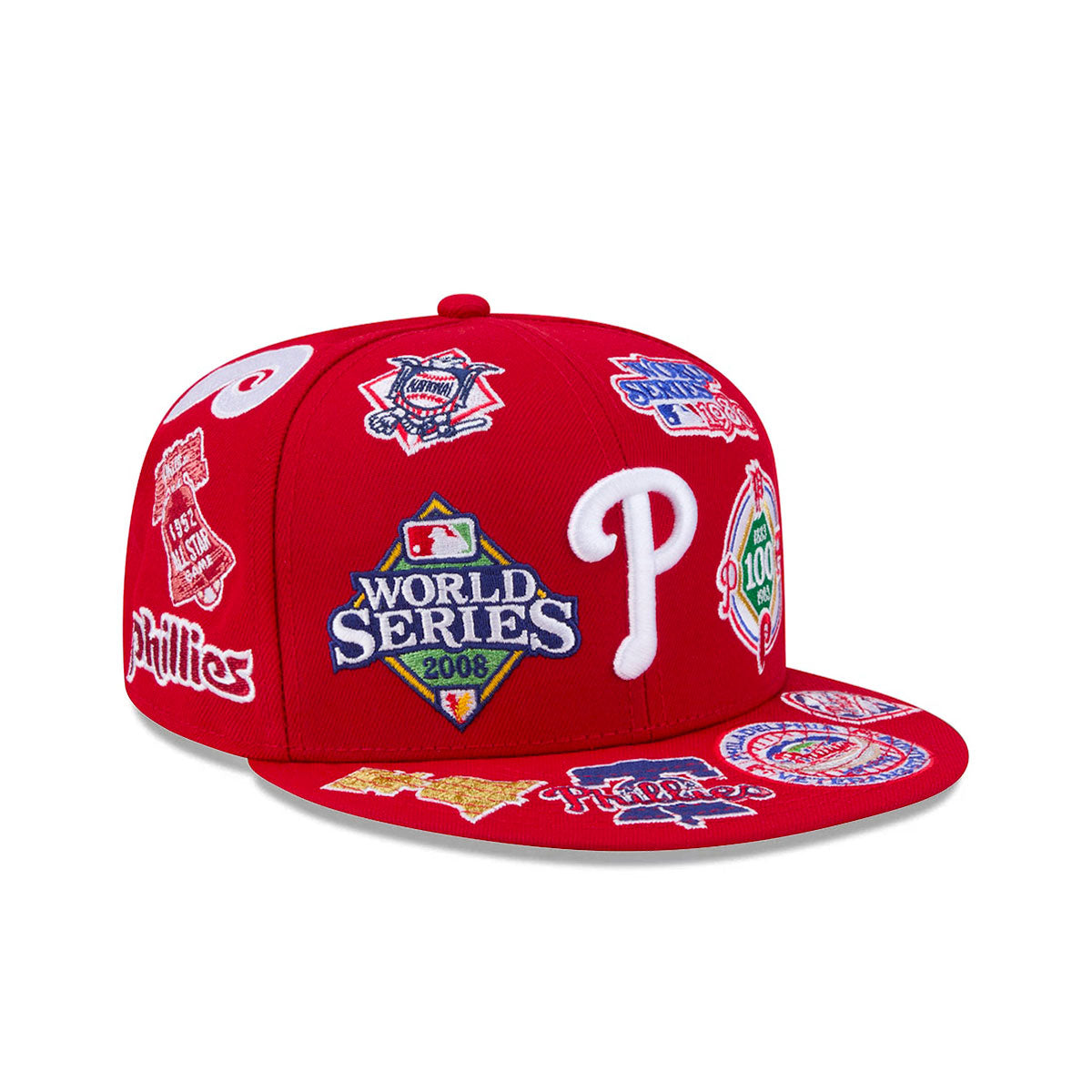 Philadelphia Phillies All Over Patch 59Fifty Fitted MLB Vintage Snapback Baseball Cap Adjustable Streetwear Hat