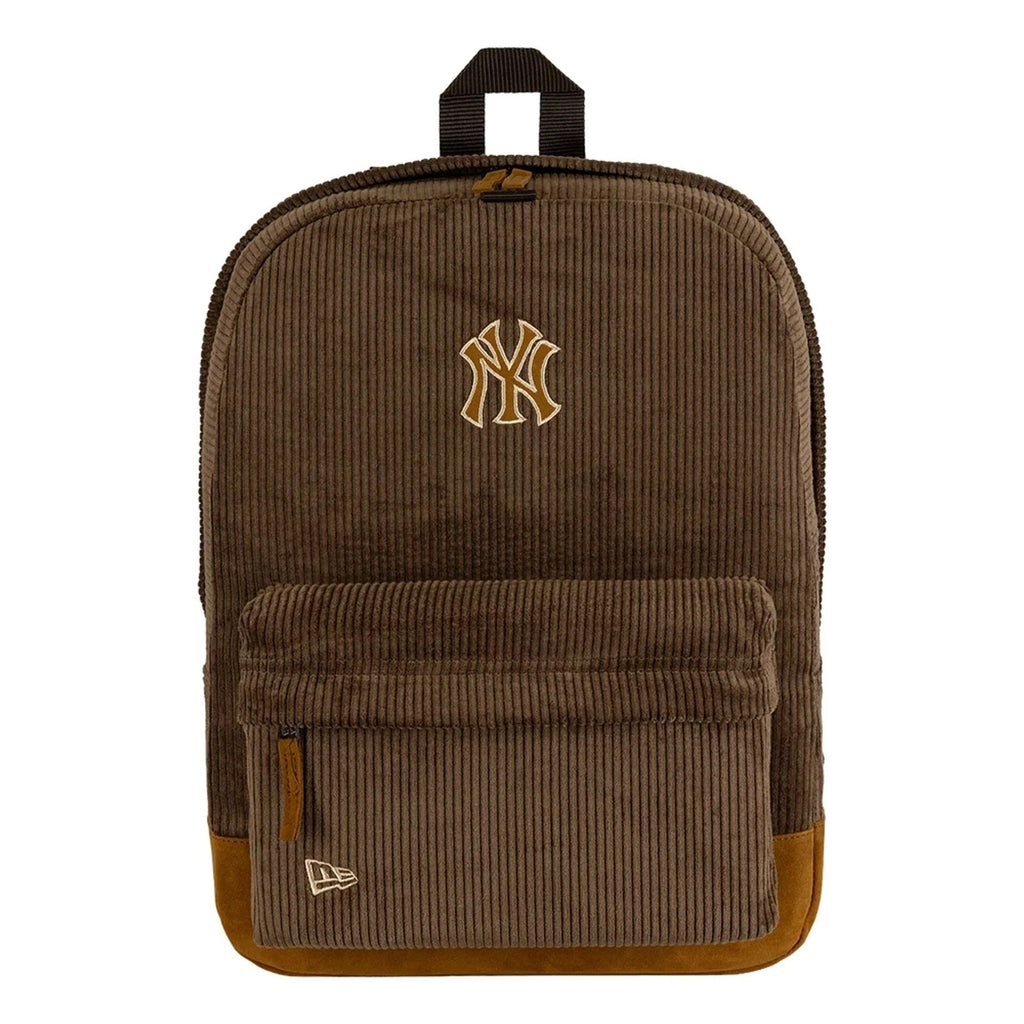 New York Yankees Cord Stadium Backpack Brown MLB Vintage Snapback Baseball Cap Adjustable Streetwear Hat