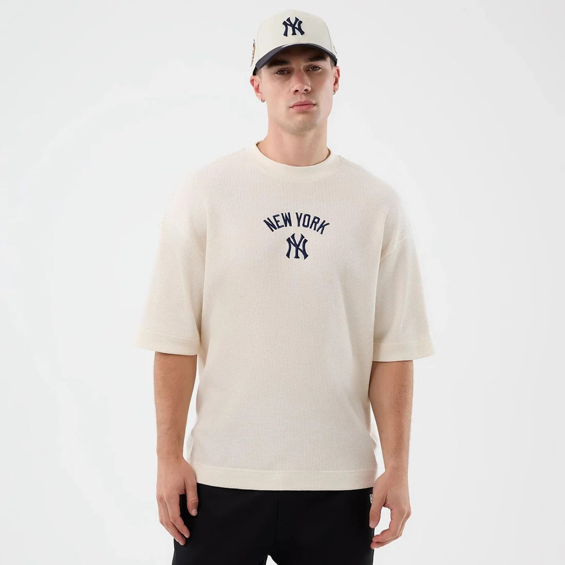 New York Yankees Waffle Box Tee MLB Vintage Snapback Baseball Cap Adjustable Streetwear Hat