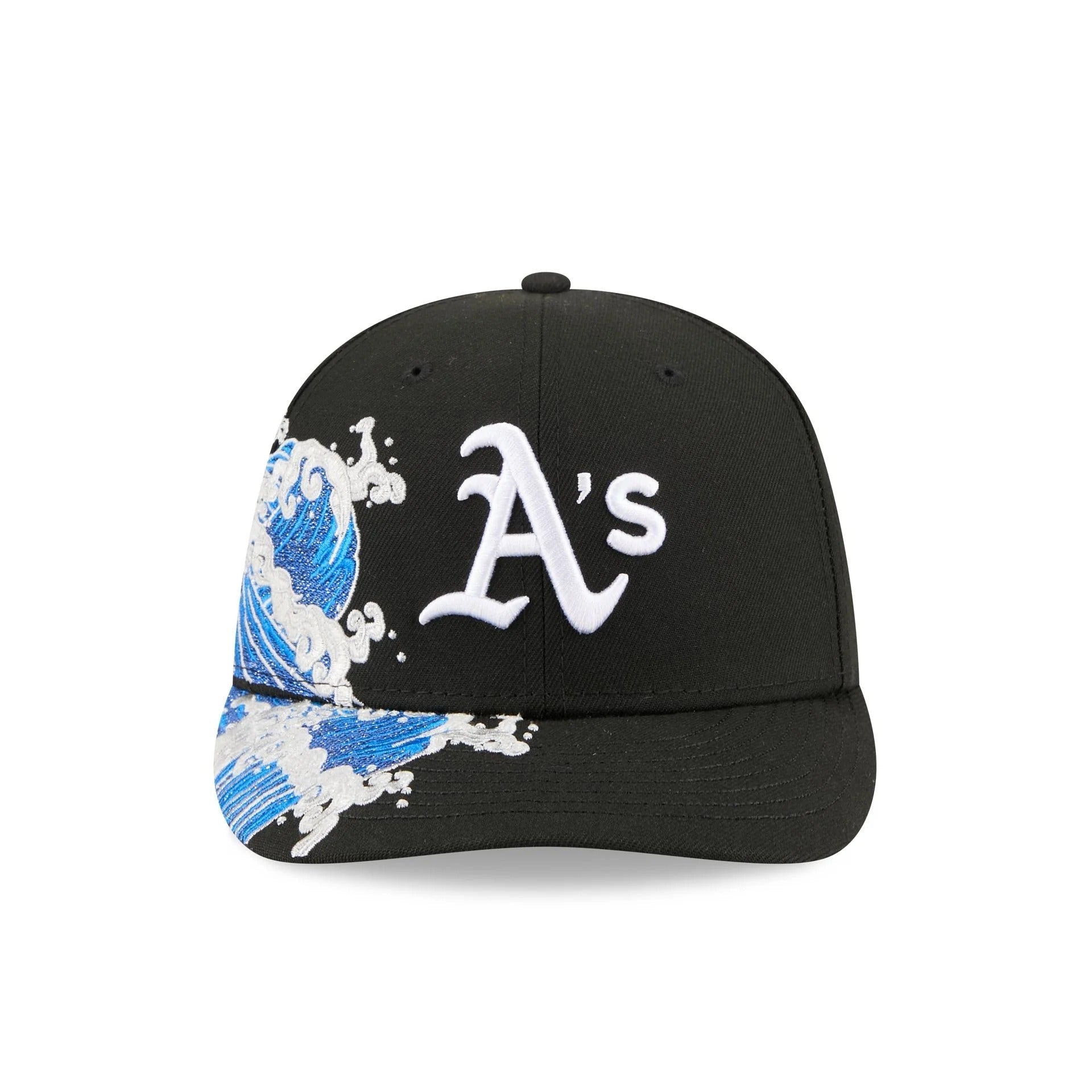 Oakland Athletics Waves 59Fifty Fitted MLB Vintage Snapback Baseball Cap Adjustable Streetwear Hat