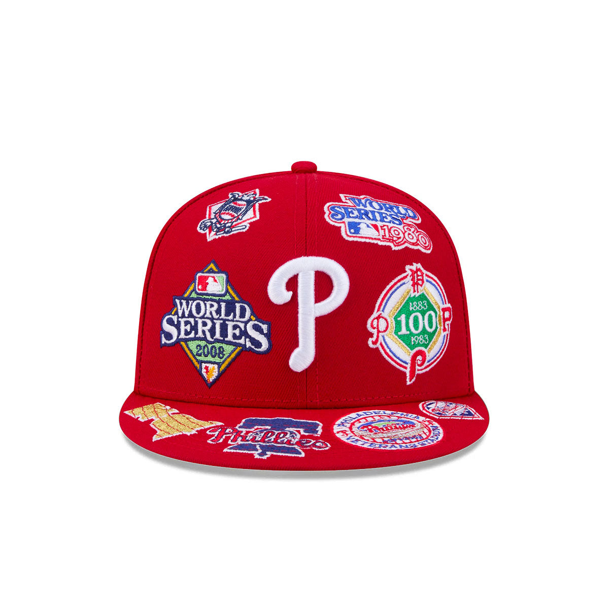 Philadelphia Phillies All Over Patch 59Fifty Fitted MLB Vintage Snapback Baseball Cap Adjustable Streetwear Hat