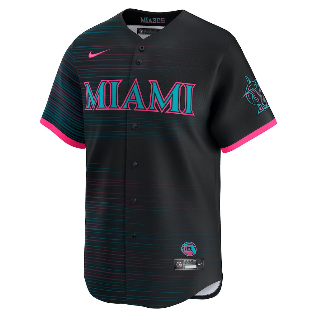 Miami Marlins City Connect Limited Jersey Nike MLB Vintage Snapback Baseball Cap Adjustable Streetwear Hat