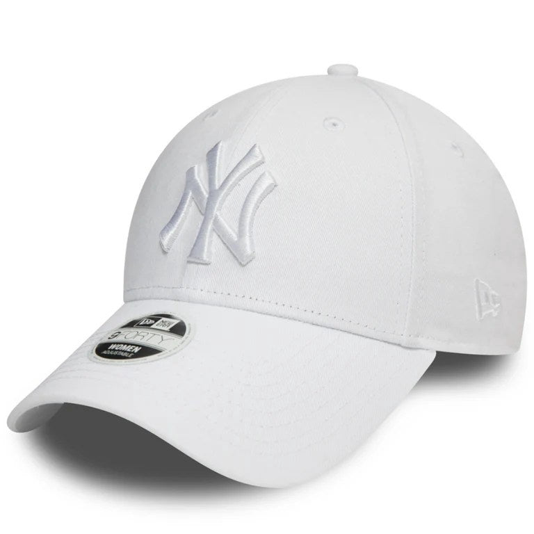 New York Yankees League Essential 9Forty Women Strapback White/White MLB Vintage Snapback Baseball Cap Adjustable Streetwear Hat