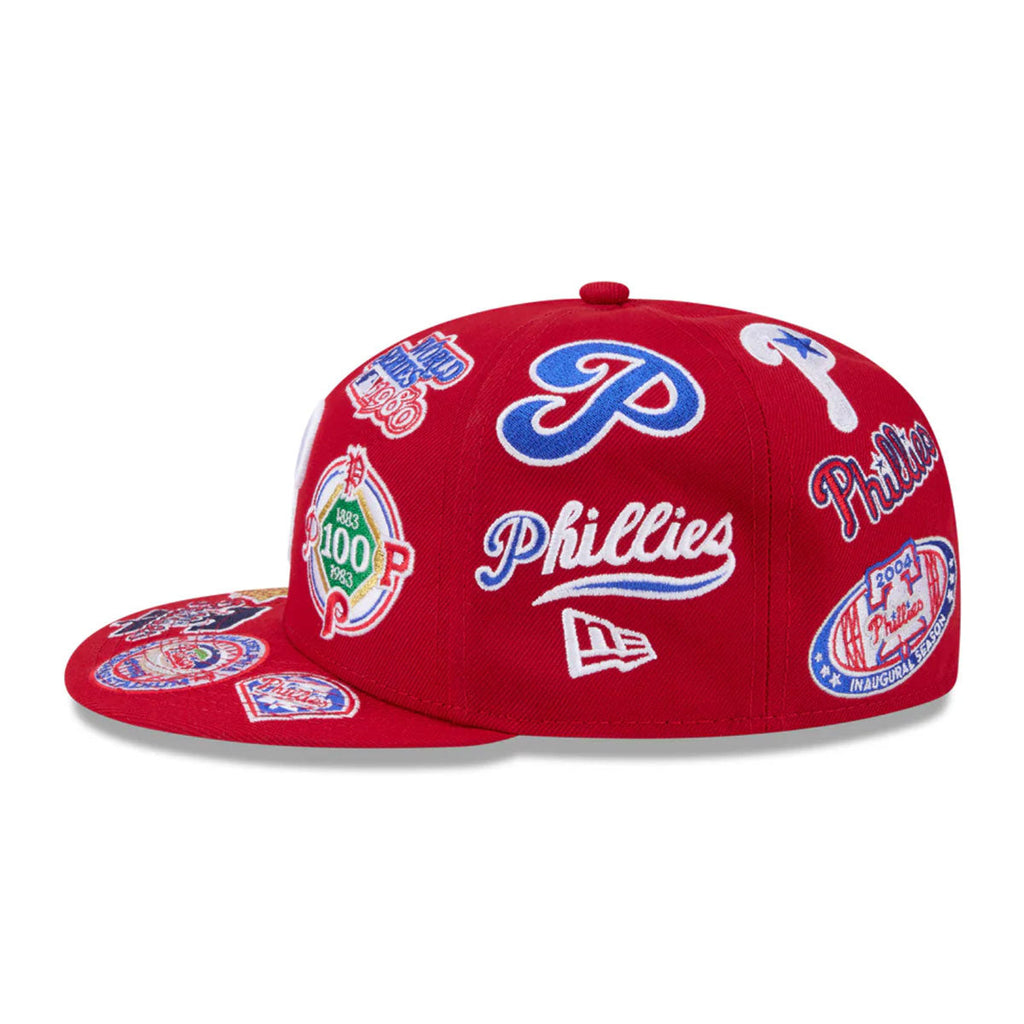 Philadelphia Phillies All Over Patch 59Fifty Fitted MLB Vintage Snapback Baseball Cap Adjustable Streetwear Hat
