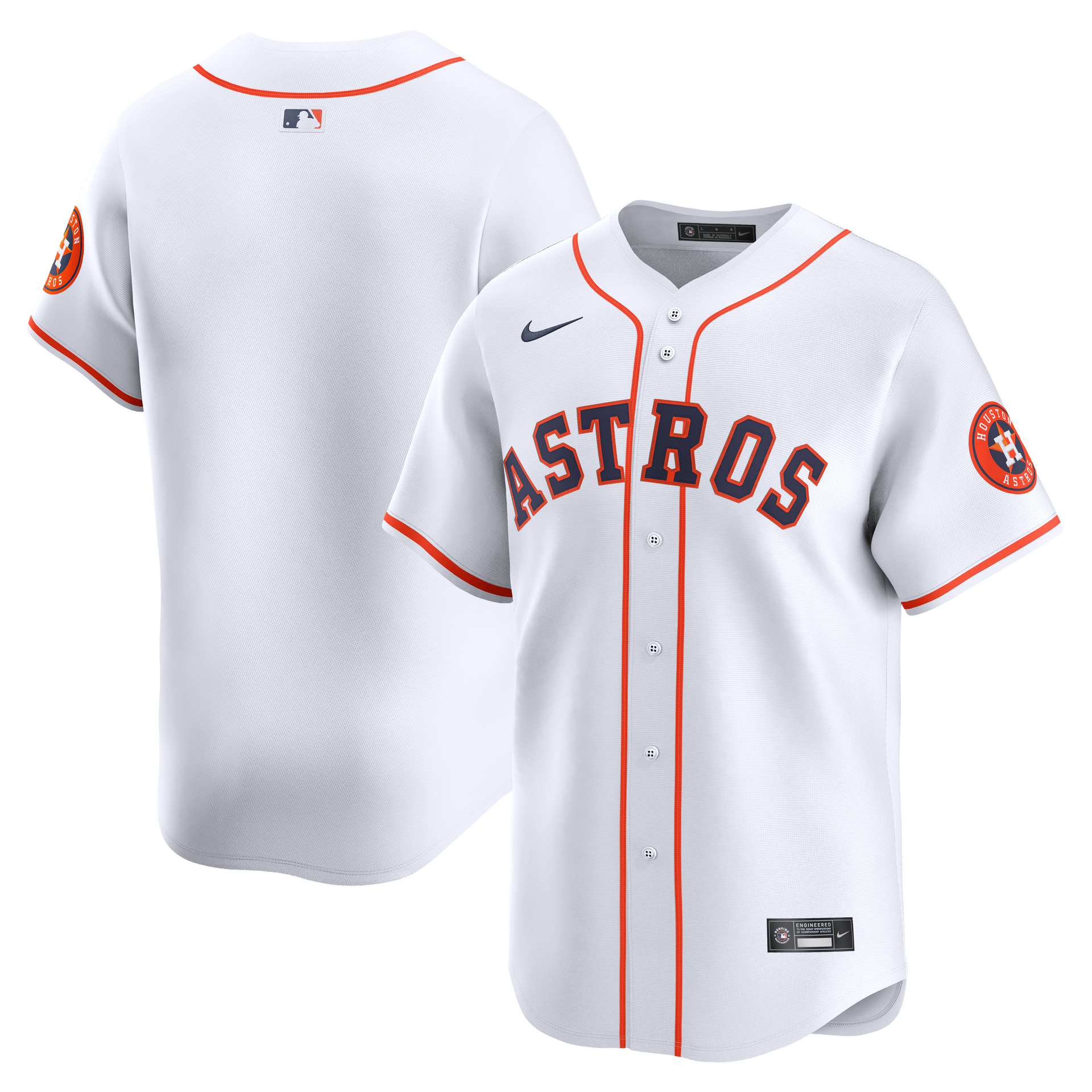 Nike Vapor Limited Jersey Houston Astros Home MLB Vintage Snapback Baseball Cap Adjustable Streetwear Hat