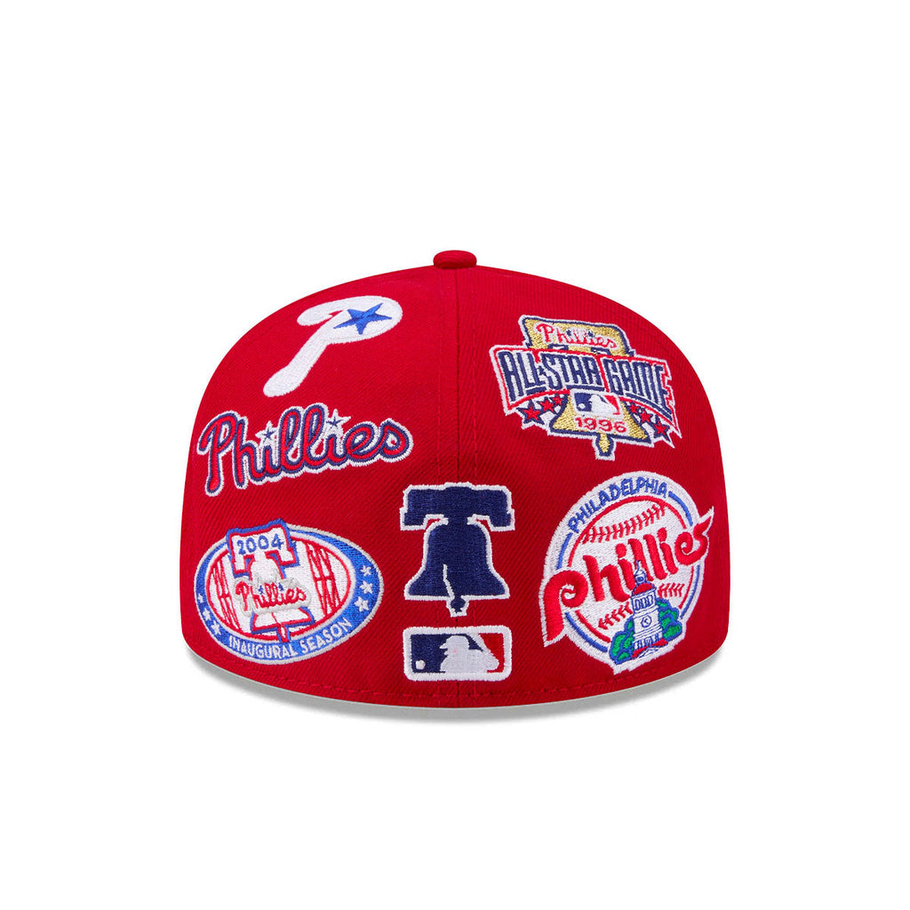 Philadelphia Phillies All Over Patch 59Fifty Fitted MLB Vintage Snapback Baseball Cap Adjustable Streetwear Hat